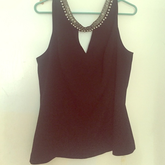 Black chiffon blouse - Picture 1 of 2