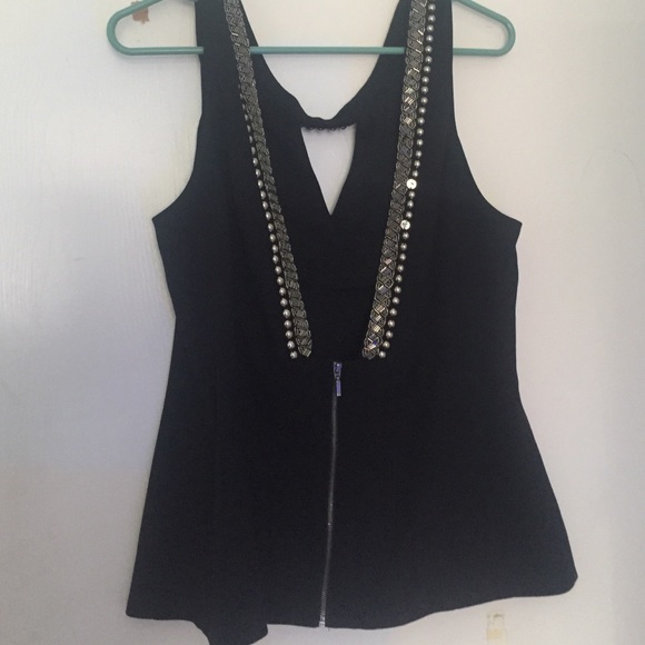 Black chiffon blouse - Picture 2 of 2