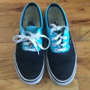 Vans blue and black sneakers