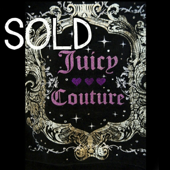 SOLD - Juicy Black Velour Hoodie