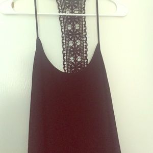 Black chiffon dress
