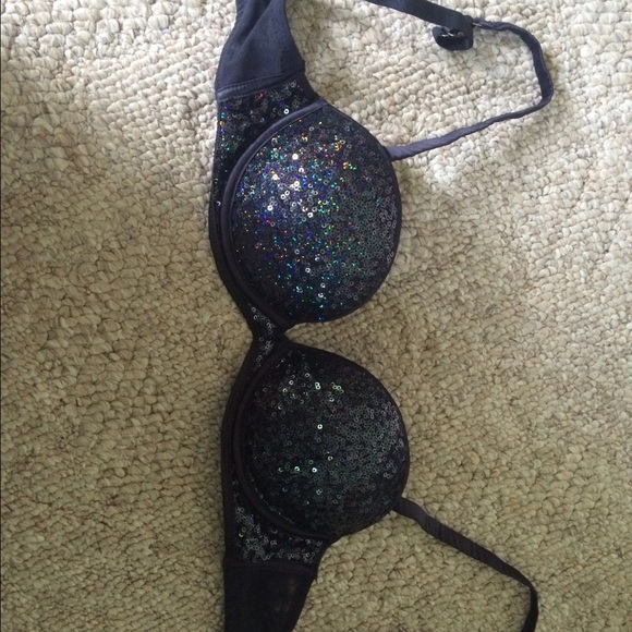 NEVER WORN H&M Navy sparkle/sequin bra