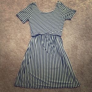 Black & White striped dress