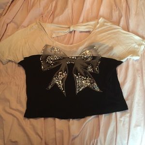 ❌ LAST CHANCE Glam bow top!