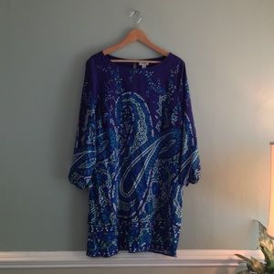 Blue Floral Shift size XL Old Navy