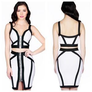 Wow Couture Color Block 2PC Set
