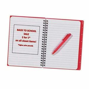 BACK TO SCHOOL SALE!  2 FOR 1!