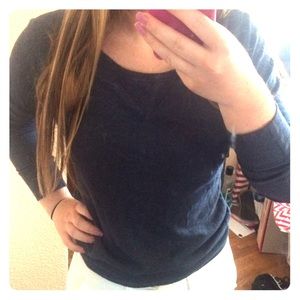 Navy Hollister crew neck shirt!
