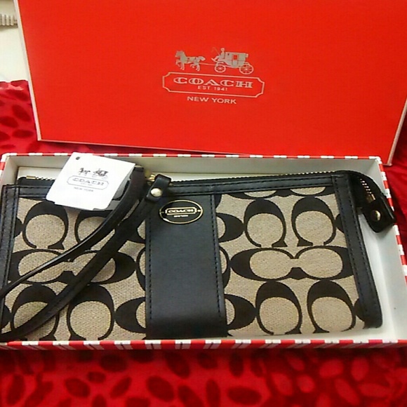 Coach Clutches & Wallets - Coach large zip up wallet brand new in box