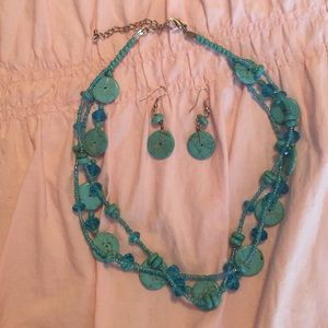 ❌ LAST CHANCE Turquoise necklace and earrings!
