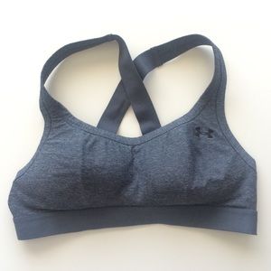 Gray Underarmor Sports Bra