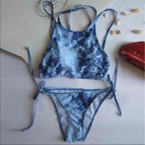 Tie dye bikinis