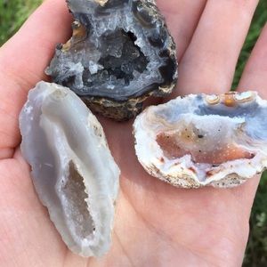 3 Ocho Geode Halves From Brazil