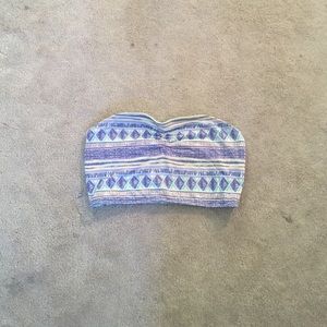 Blue and Purple tribal design bandeau