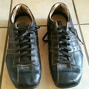 Men's Black leather Sketchers