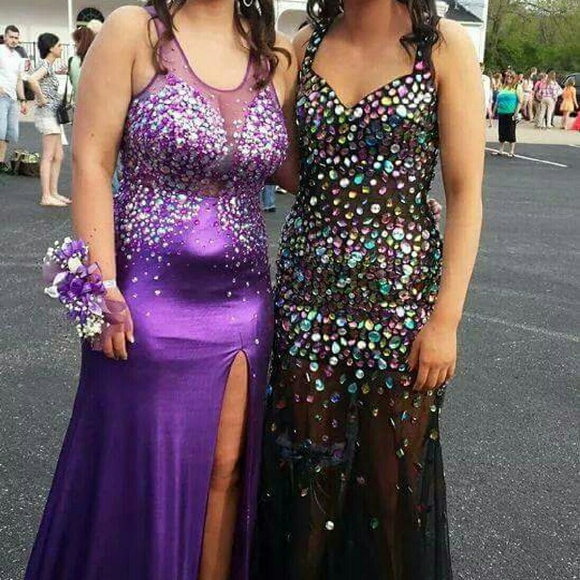 Purple prom dress