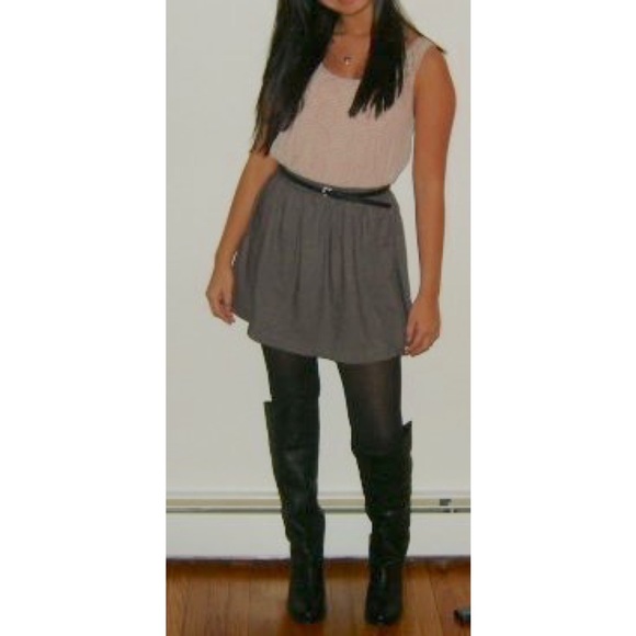 Urban Outfitters Gray Skater Skirt