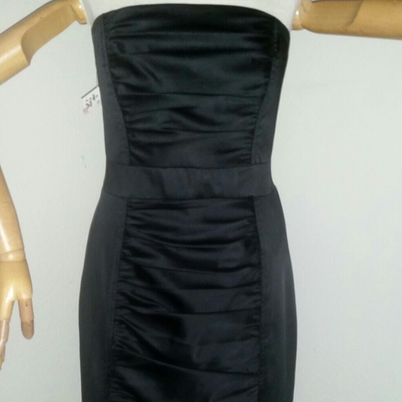 Kay Unger Strapless Black Cocktail Dress