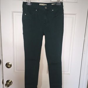 Pac Sun Bullhead teal skinny jeans