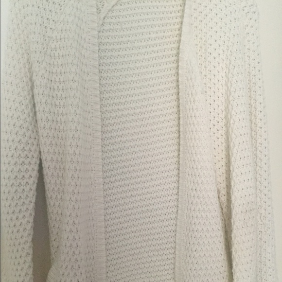 White cardigan
