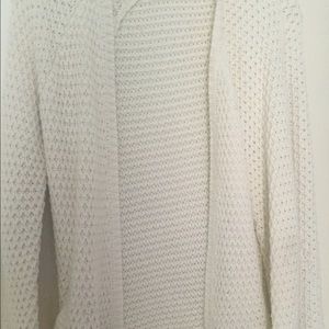 White cardigan