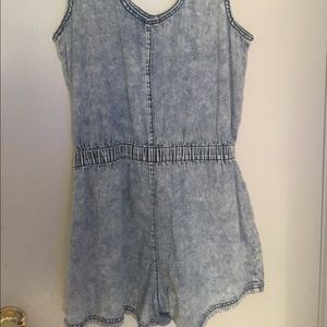 Denim romper