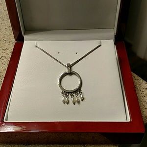 Hot Diamonds Sterling Silver Seed Pearl Necklace