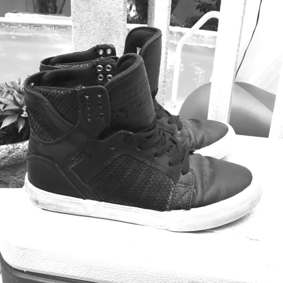 Supra Black and White Women's Skytop Sneakers