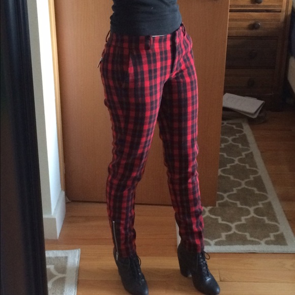 MICHAEL Michael Kors Plaid Skinny Pants