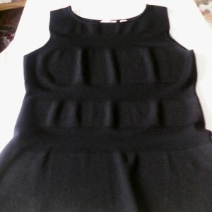 Cache black knit top