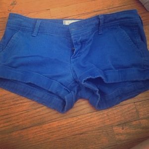 Cobalt blue Abercrombie & Fitch shorts