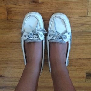 Sperry top siders white rare