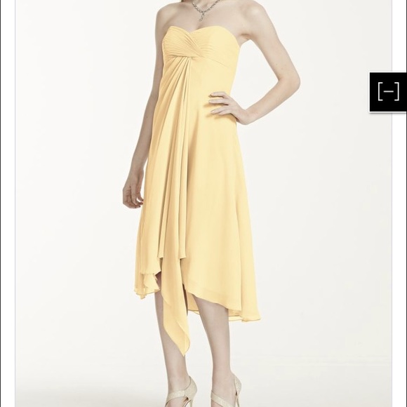 David's Bridal Dresses & Skirts - David's bridal Strapless Chiffon Short Dress