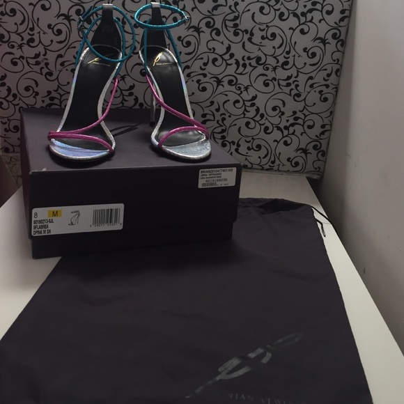 B by Brian Atwood Labrea multi-color sandals