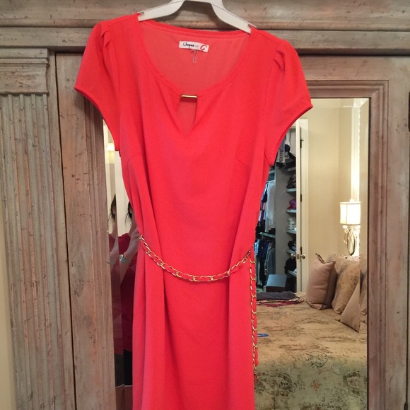 Coral dress