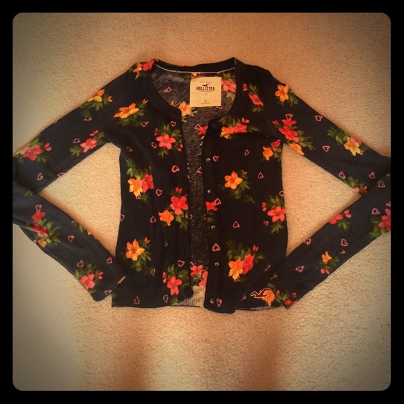 Hollister Floral Cardigan