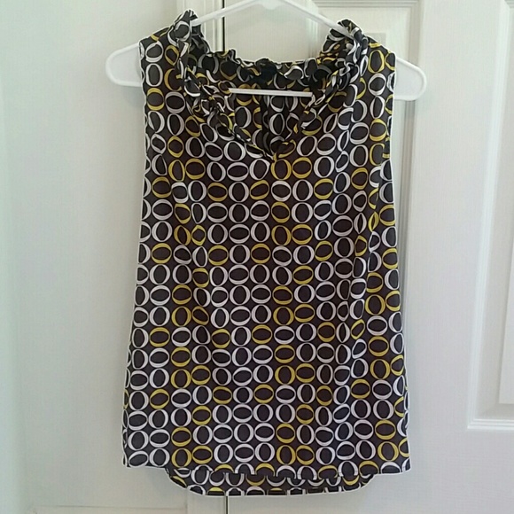 Banana Republic Top with Ruffled Collar