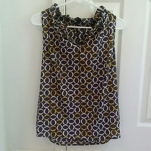 Banana Republic Top with Ruffled Collar