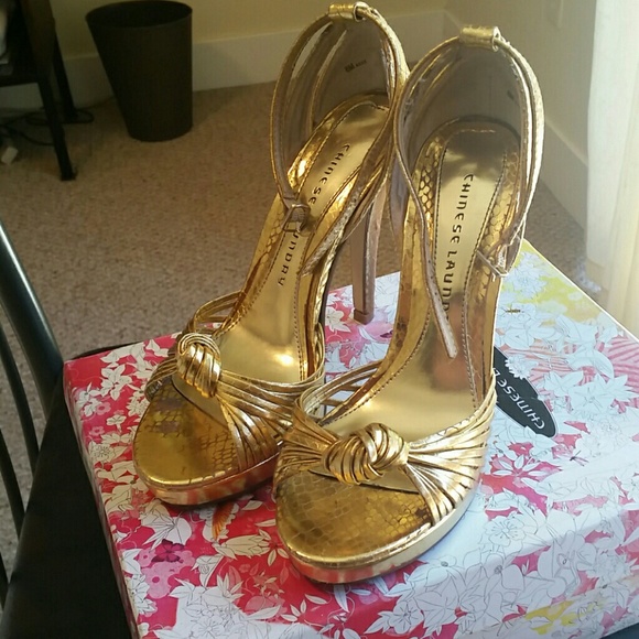 Chinese Laundry Gold Heels