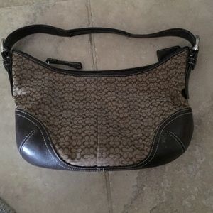 Brown Coach signature purse