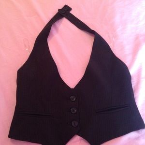 Basic Halter Top Black Forever 21 Vest 👙