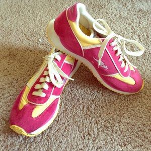 (SOLD) Fuscia and yellow KangaROOS
