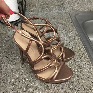Stained Gold/Brown high heels