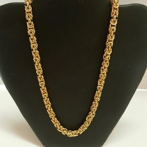 Faux gold necklace