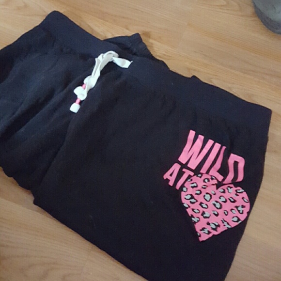 Black drawstring sweatpants