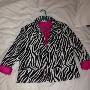 VINTAGE ZEBRA PRINT JACKET