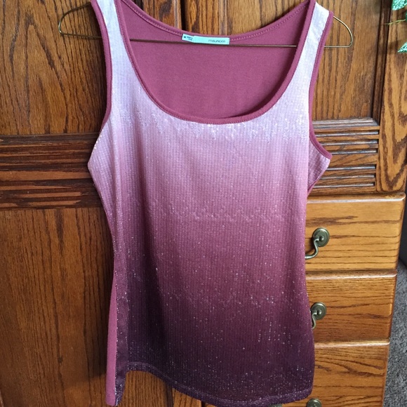 Maroon Maurice's sequenced top