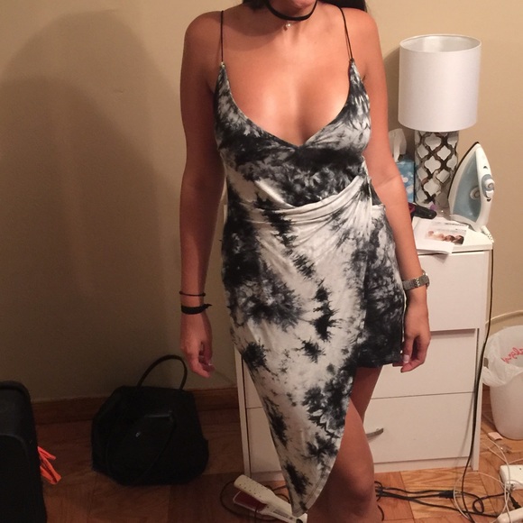 Strappy tye dye dress
