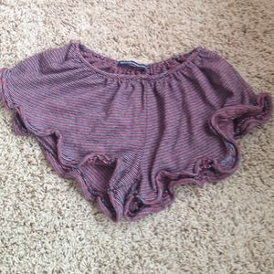 Brandy striped vodi shorts