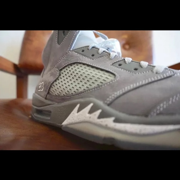 Air Jordan 5 Wolf Grey Retro - Picture 3 of 4